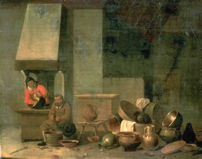 The Scullery Maid by Flemish School